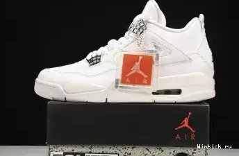 JORDAN AIR RETRO MENS 4 MONEY” WHITE “PURE 0516